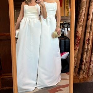 Amsale Jamie Dress in Ivory, Size 0